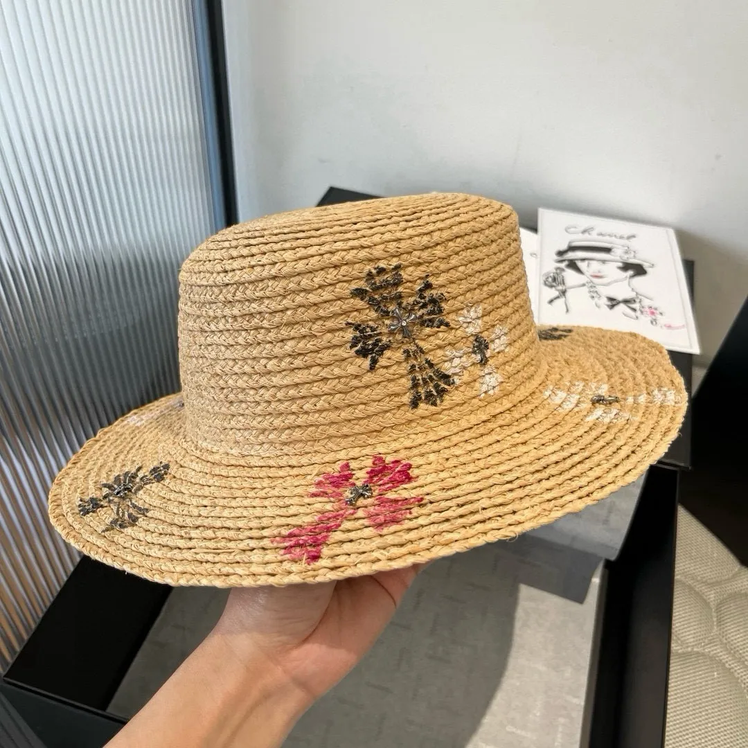 💰160¥ Crow's raffia sun hat, a must-have for summer outings, head circumference 57cm